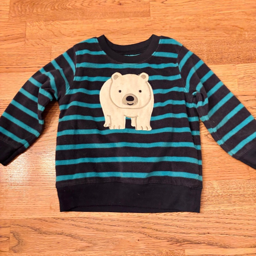 Carter's Toddler Polar Bear Fleece Pullover Sweatshirt 18M War Cozy‎ Winter